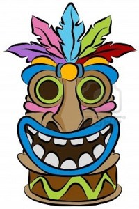 9538456-color-image-of-a-wooden-tribal-tiki-idol